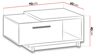 Кофейный стол Ines цена и информация | Журнальные столики | kaup24.ee
