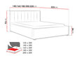 Voodi Ideal 200x200 cm ülestõstetava voodipõhjaga цена и информация | Voodid | kaup24.ee