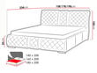 Voodi Niko 140x200 cm ülestõstetava voodipõhjaga цена и информация | Voodid | kaup24.ee