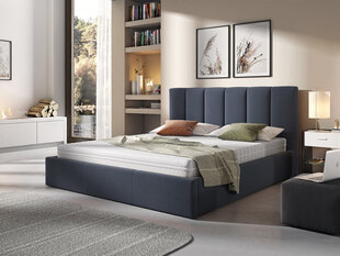 Кровать Nick 140x200 см с выдвижным основанием, синяя цена и информация | Кровати | kaup24.ee