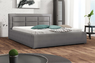 Кровать Clasic 160x200 см с выдвижным основанием, серая цена и информация | Кровати | kaup24.ee