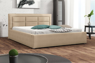 Кровать Clasic 160x200 см с выдвижным основанием, бежевая цена и информация | Кровати | kaup24.ee