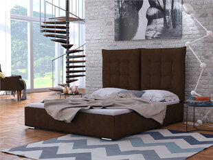 Кровать Szymek 140x200 см с подъемным основанием, коричневая цена и информация | Кровати | kaup24.ee