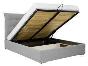 Кровать Szymek 180x200 см с подъемным основанием, бежевая цена и информация | Кровати | kaup24.ee