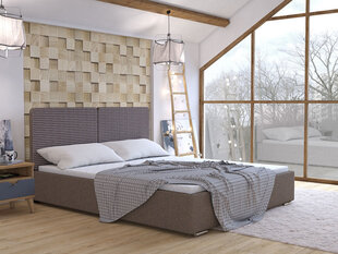 Кровать Szymek 140x200 см с подъемным основанием, коричневая с узором цена и информация | Кровати | kaup24.ee