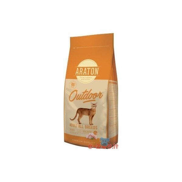 ARATON Adult Chicken & Turkey 15 kg hind ja info | Kuivtoit kassidele | kaup24.ee