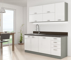 Кухонный гарнитур Mirjan Bianco III Multiline, серый/белый цена и информация | Кухонные гарнитуры | kaup24.ee