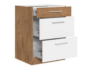 Кухонный шкаф (нижний) VIGO 60 D 3S BB цена и информация | Кухонные гарнитуры | kaup24.ee