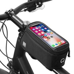 Tõmblukuga rattahoidja veekindel 1,5L SAHOO / Single Zipper Pocket Bike Frame Bag with Universal Smartphone Top Holder Case hind ja info | Rattakotid ja telefonikotid | kaup24.ee