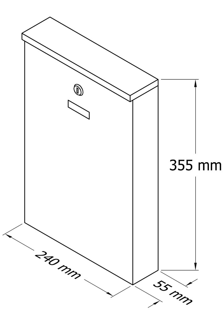 Postkast PD 955 Antratsiit цена и информация | Postkastid, majade numbrid | kaup24.ee