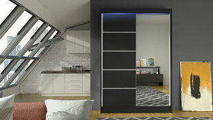 Шкаф с раздвижными дверями Lino III + LED цена и информация | Шкафы | kaup24.ee