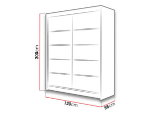 Шкаф с раздвижными дверями Lino IV цена и информация | Шкафы | kaup24.ee