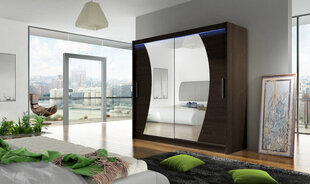 Шкаф с раздвижными дверями Bega IX + LED подсветка цена и информация | Шкафы | kaup24.ee