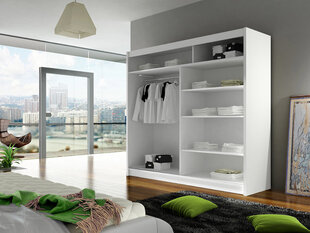 Шкаф с раздвижными дверями Bega VIII + LED подсветка цена и информация | Шкафы | kaup24.ee