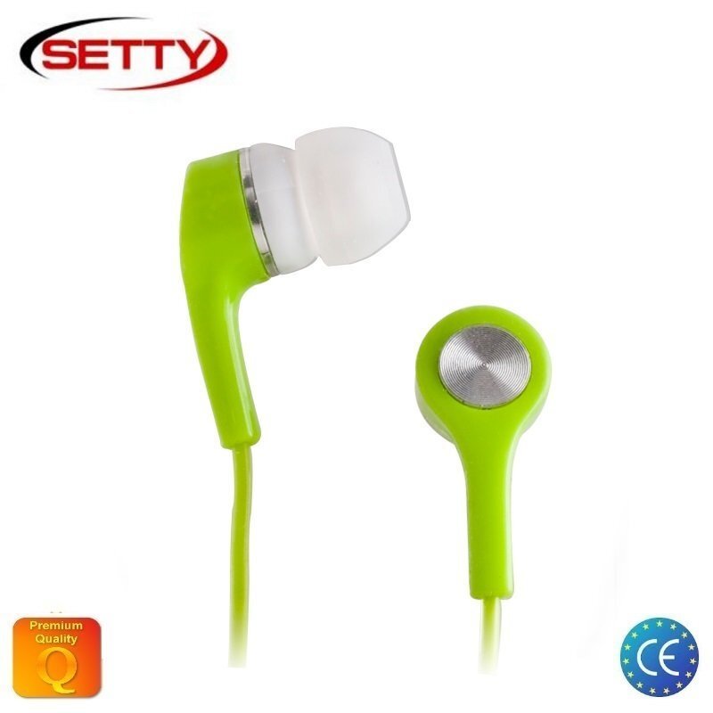 Setty wired earphones green цена и информация | Kõrvaklapid | kaup24.ee