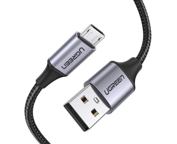 Ugreen US290 mikro -USB -kaabel, QC 3.0 2.4A, 1 m, must цена и информация | Kaablid ja juhtmed | kaup24.ee