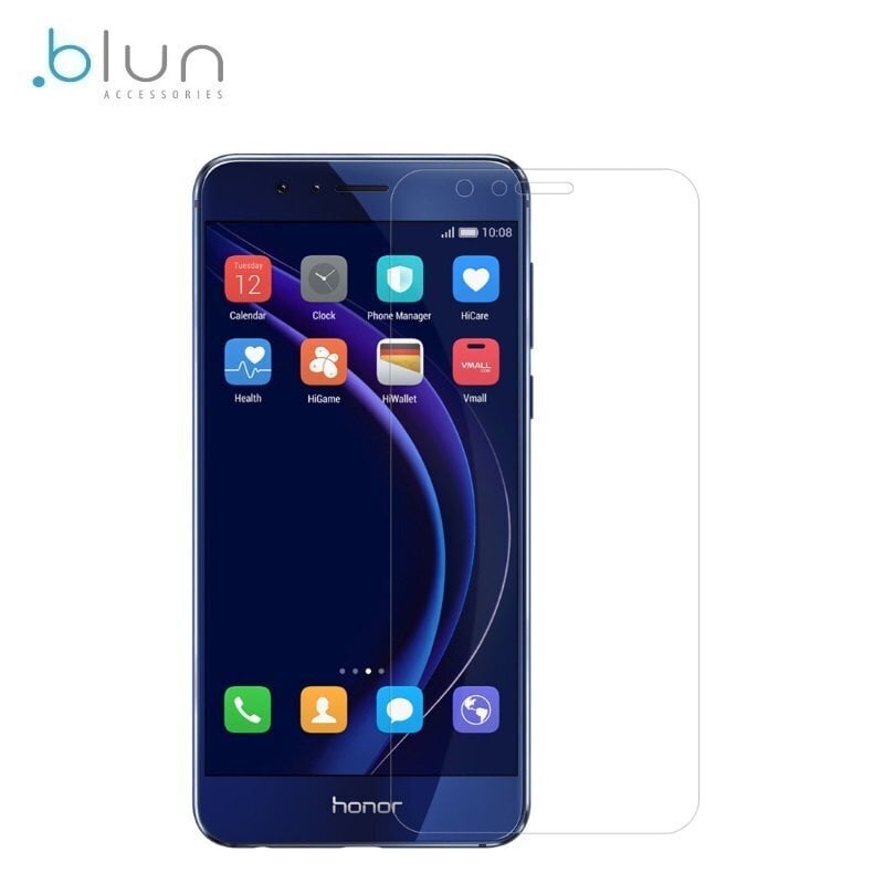 Blun Extreeme Shock Screen Protector 0.33mm / 2.5D Glass Huawei Honor 8 (EU Blister) hind ja info | Ekraani kaitsekiled | kaup24.ee