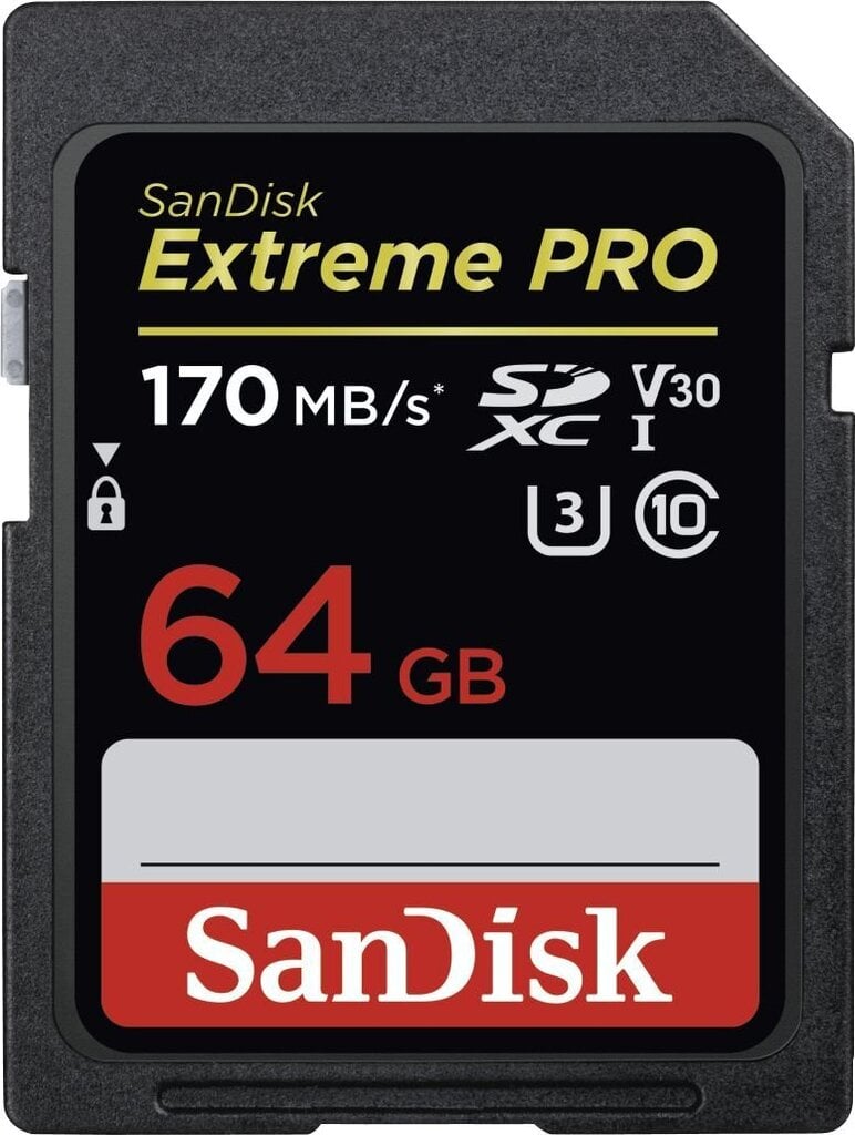 SanDisk Extreme Pro SDXC UHS-I 64 GB hind ja info | Fotoaparaatide mälukaardid | kaup24.ee