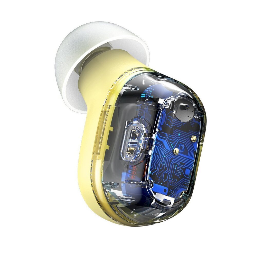 Baseus Encok WM01 Bluetooth 5.0 Yellow hind ja info | Kõrvaklapid | kaup24.ee
