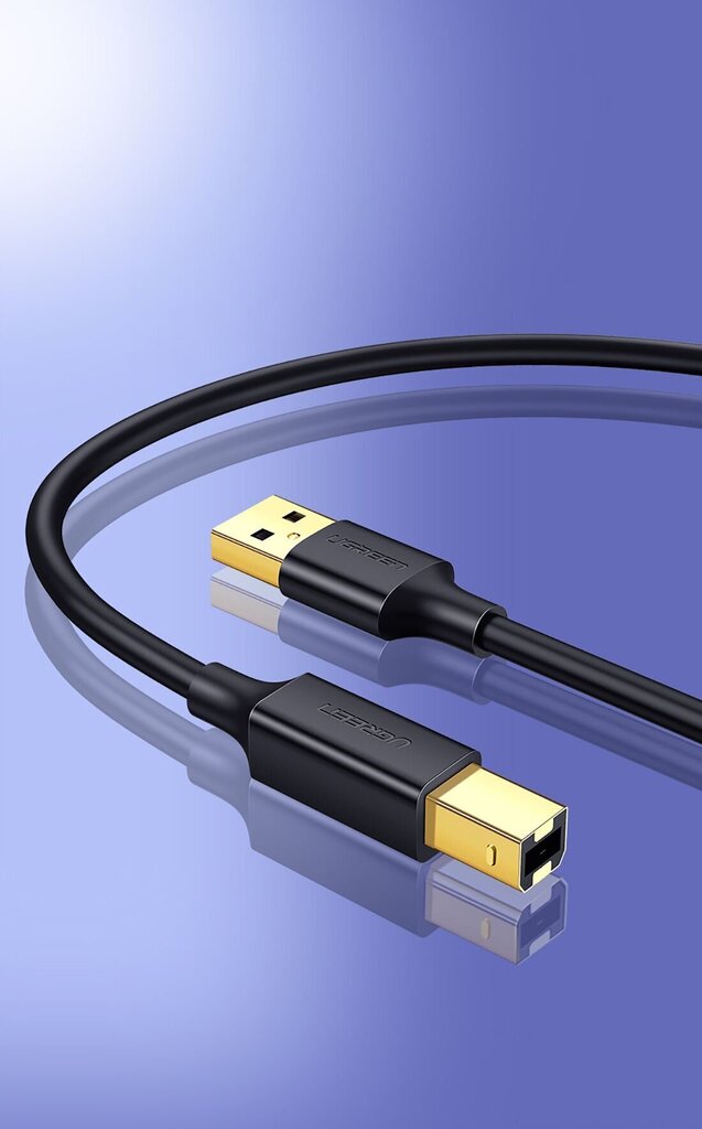 Ugreen (US135) printerikaabel USB 2.0 A-B, 2 m. hind ja info | Mobiiltelefonide kaablid | kaup24.ee