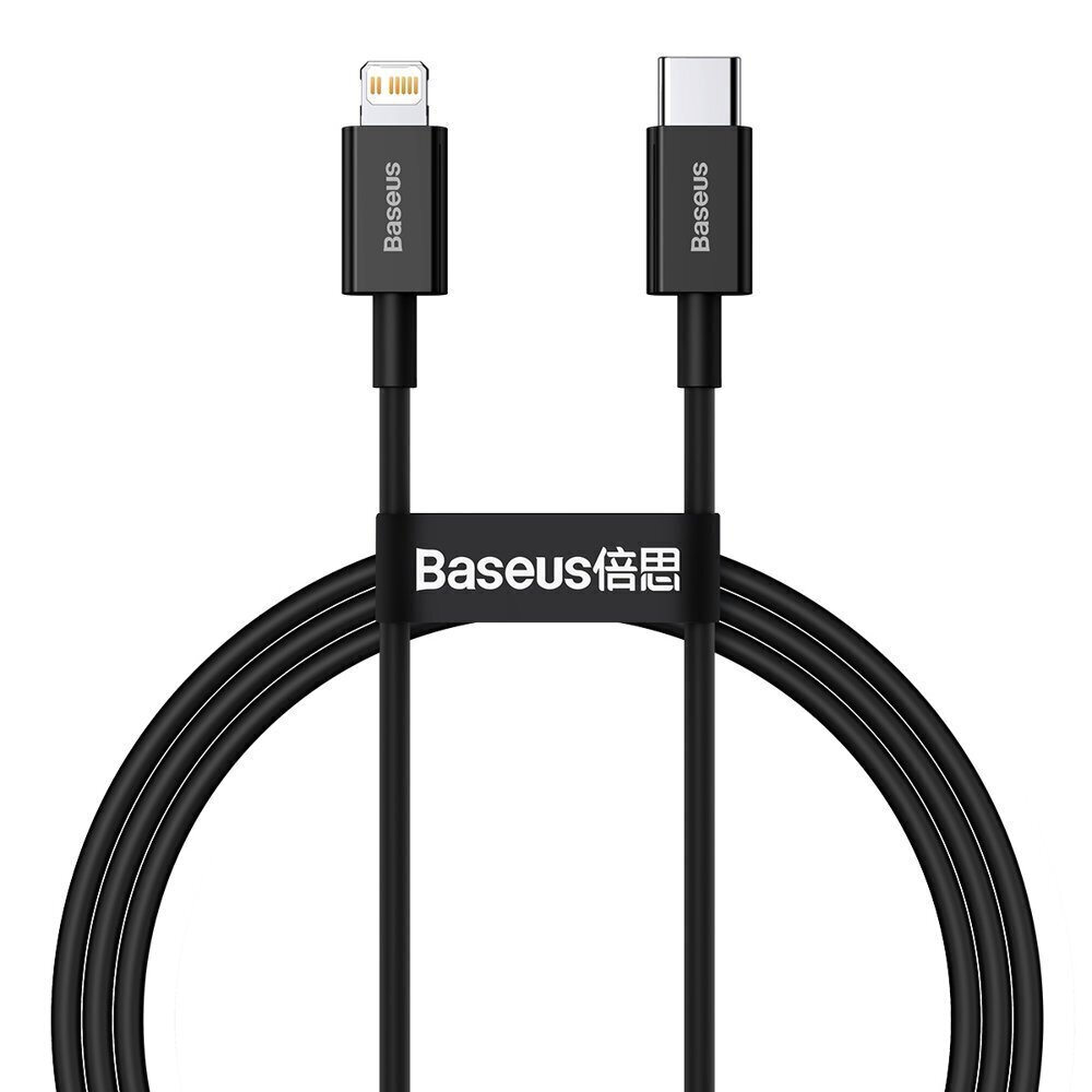 Baseus BSU2666BLK, USB Typ C / Lightning цена и информация | Mobiiltelefonide kaablid | kaup24.ee