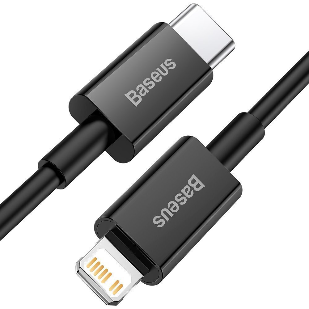 Baseus BSU2666BLK, USB Typ C / Lightning цена и информация | Mobiiltelefonide kaablid | kaup24.ee