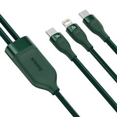 Baseus BSU2727GRN, USB Typ C hind ja info | Mobiiltelefonide kaablid | kaup24.ee