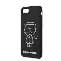 Чехол Karl Lagerfeld Silicone Cover Ikonic Kryt, для iPhone 7/8/SE 2020, черный цена и информация | Чехлы для телефонов | kaup24.ee