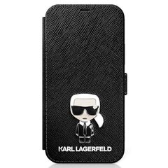 Karl Lagerfeld KLFLBKP12LIKMSBK, sobib iPhone 12 Pro Max 6,7, must hind ja info | Telefoni kaaned, ümbrised | kaup24.ee