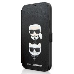 Karl Lagerfeld KLFLBKP12LSAKICKCBK, sobib iPhone 12 Pro Max 6,7, must hind ja info | Telefoni kaaned, ümbrised | kaup24.ee