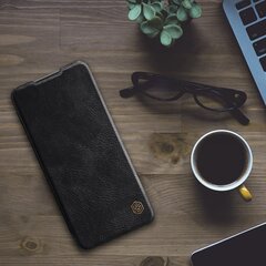 Nillkin Qin original leather case cover, sobib Xiaomi Redmi Note 10 Pro, must hind ja info | Telefoni kaaned, ümbrised | kaup24.ee