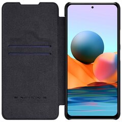 Nillkin Qin original leather case cover, sobib Xiaomi Redmi Note 10 Pro, must hind ja info | Telefoni kaaned, ümbrised | kaup24.ee