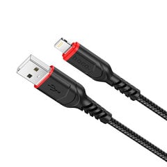 Kaabel Usb A Lightning Hoco X59 1.0m, Laadimisjuhe for Lightning apple iphone USB 2.0, must цена и информация | Кабели для телефонов | kaup24.ee