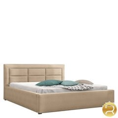 Кровать Clasic 140x200 см с выдвижным основанием, бежевая цена и информация | Кровати | kaup24.ee