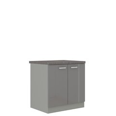 Кухонный шкаф 2 drzwi GREY 80 D 2F BB MULTILINE цена и информация | Кухонные шкафчики | kaup24.ee