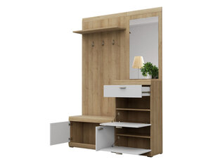 Шкаф для прихожей Stella, коричневый/белый цена и информация | Шкафы в прихожую | kaup24.ee