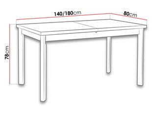 Раздвижной обеденный стол цена и информация | Кухонные и обеденные столы | kaup24.ee