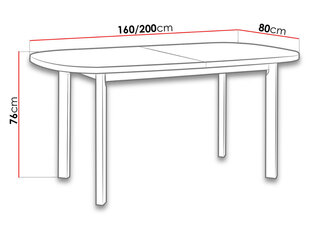 Раздвижной обеденный стол цена и информация | Кухонные и обеденные столы | kaup24.ee