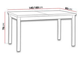 Раздвижной обеденный стол цена и информация | Кухонные и обеденные столы | kaup24.ee