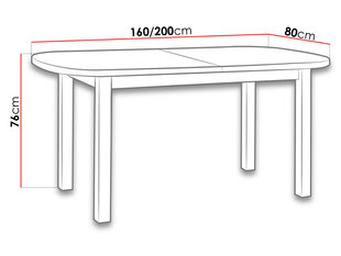 Раздвижной обеденный стол цена и информация | Кухонные и обеденные столы | kaup24.ee