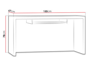 Письменный стол Vegas цена и информация | Компьютерные, письменные столы | kaup24.ee