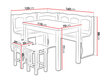 Kööginurk Maxi цена и информация | Söögilauakomplektid | kaup24.ee