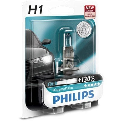 Pirn Philips H1 12V/55W +130% X-treme Vision, 1 tk hind ja info | Autopirnid | kaup24.ee