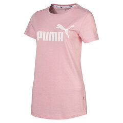 Naiste vabaaja T-särk Puma ESS Logo Heather Tee 85212794, roosa цена и информация | Женские футболки | kaup24.ee