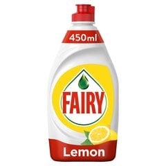 Nõudepesuvahend Fairy Lemon, 0,45 L цена и информация | Средства для мытья посуды | kaup24.ee