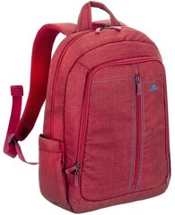 RIVACASE 7560 Laptop Canvas Backpack 15.6 / 6 Red цена и информация | Рюкзаки, сумки, чехлы для компьютеров | kaup24.ee