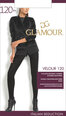Колготки для женщин Glamour Velour 120 DEN, коричневыe