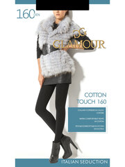 Naiste sukkpüksid Glamour Cotton Touch 160 Den, must hind ja info | Sukkpüksid | kaup24.ee