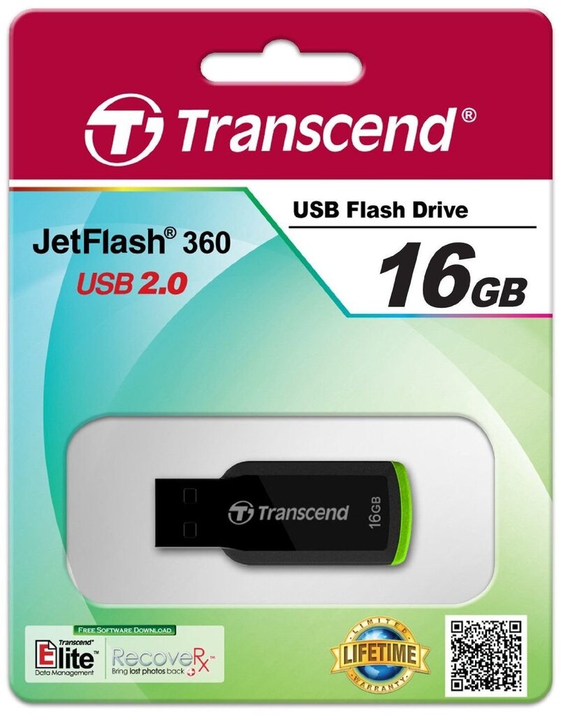 Mälupulk Transcend Jetflash 360 16GB, USB 2.0 цена и информация | Mälupulgad | kaup24.ee