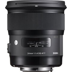 Sigma 24mm F1.4 DG HSM | Art | Canon EF mount цена и информация | SIGMA Фотоаппараты, аксессуары | kaup24.ee